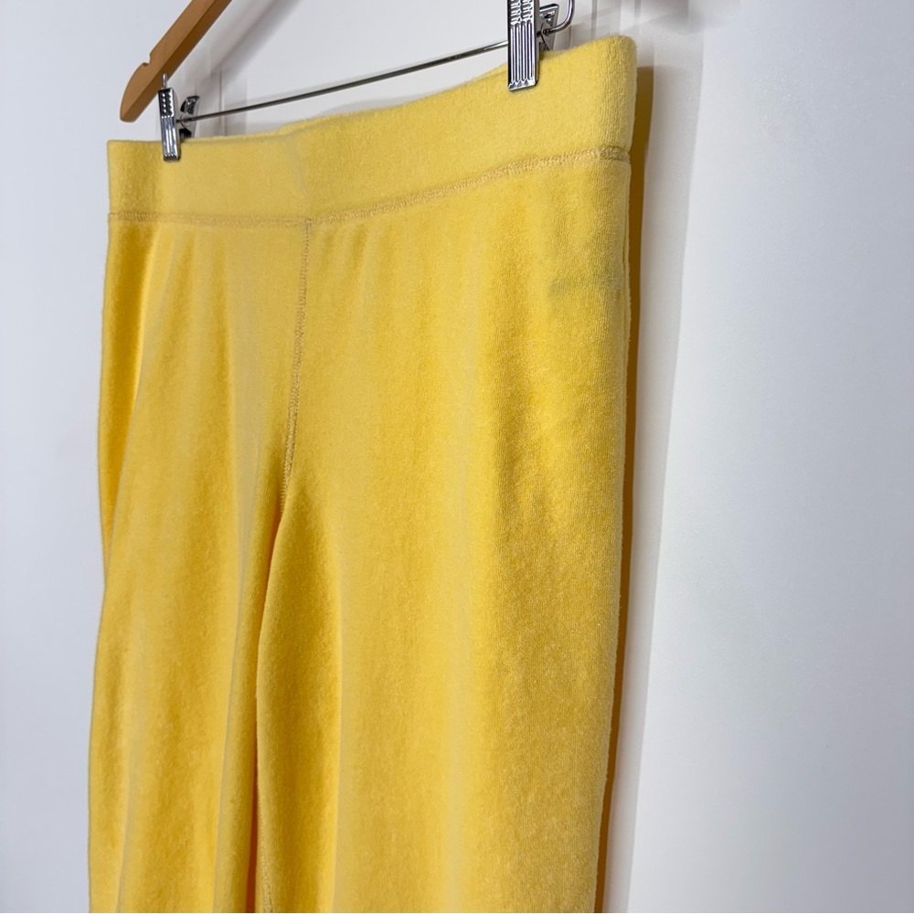 Boston Proper Solid Yellow Terrycloth Cropped Wid… - image 4